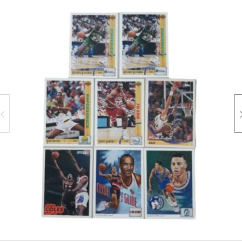 NBA Cards 1991-93 Basketball Vintage NBA Upper Deck Topps Fleer Lot of 8